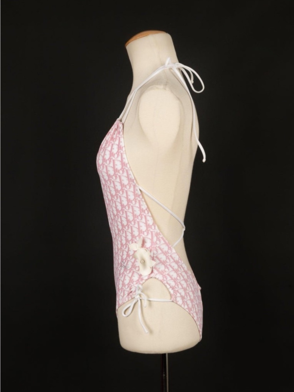 Christian Dior Y2K Vintage John Galliano White & Pink 2004 swimsuit one piece - Picture 7 of 10